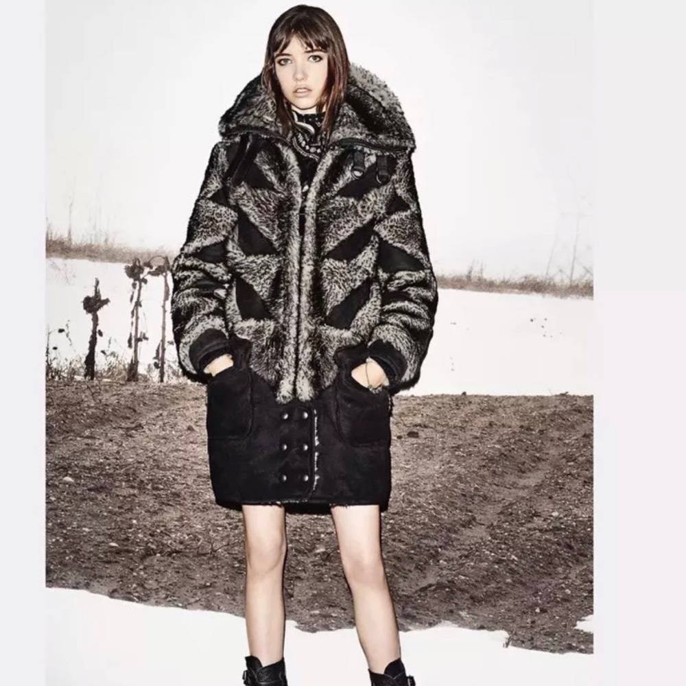 NWOT Coach Shearling Coat orig $2350 made in Italy